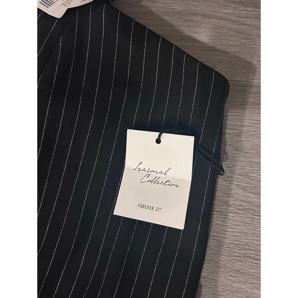 NWT Forever 21 Plus 3X Black Pinstripe Slip Dress - Picture 6 of 8